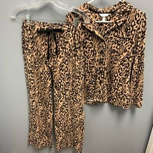 Soma 4 pc Leopard Pajama Set XS